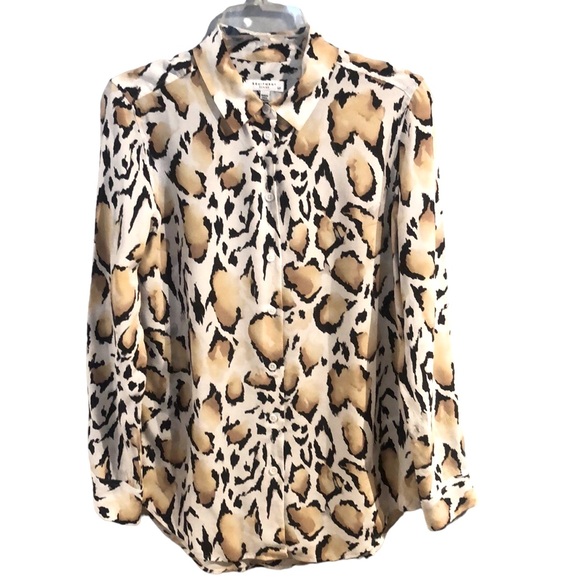 Equipment Femme essential silk leopard shirt S - Picture 4 of 8